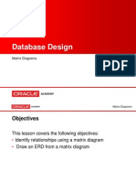 Database Design: Matrix Diagrams