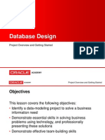 Database Design: Project Overview and Getting Started