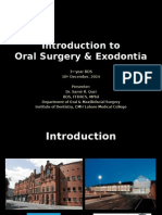 Introduction To Oral Surgery & Exodontia