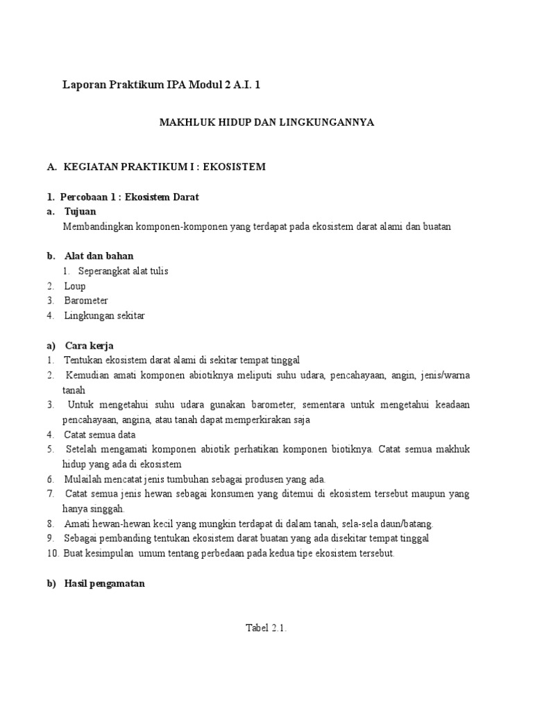 Laporan Praktikum Ipa Modul 2 A Docx