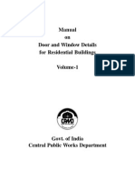 Manual for Door and Windows