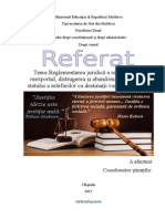 Reglementarea Juridică A Reimportului, Reexportul, Distrugerea Și Abandonul În Favoarea Statului A Mărfurilor CA Destinații Vamale Distincte.