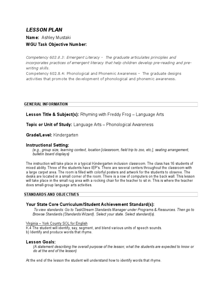 Lesson Plan - Task 3 - Revision | PDF | Classroom | Teachers