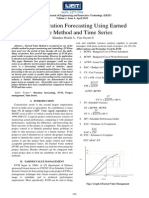 Project Duration Forecasting Using Earned Value Method and Time Series