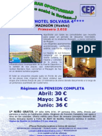 Apart Hotel SOLVASA Abril Mayo Junio Cep