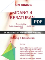 Bidang 4 Beraturan