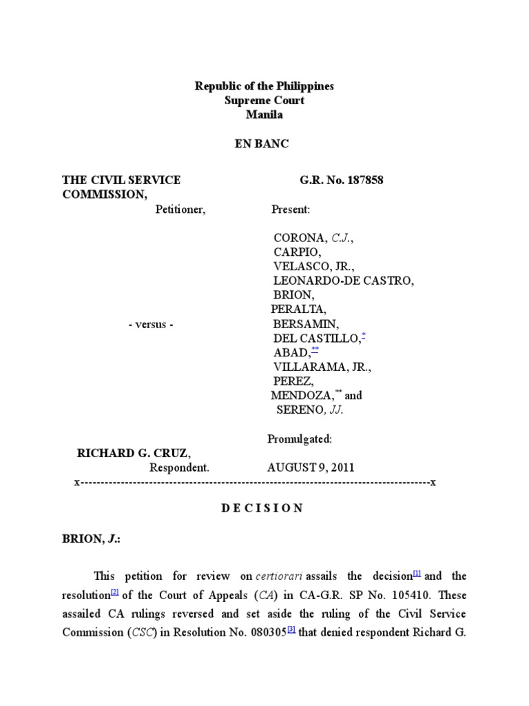 Supreme Court Ruling on Back Salaries Case | PDF | Acquittal | Crime ...