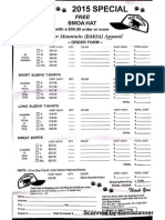 Clothing Order Form