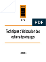 1 Techniques d’Élaboration Des Cahiers Des Chargesx