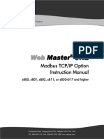 Master ONE: Modbus TCP/IP Option Instruction Manual