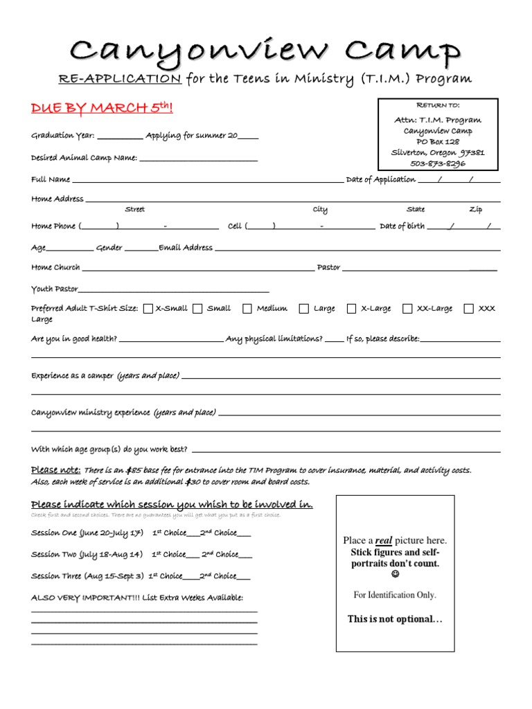Canyonview Camp | PDF