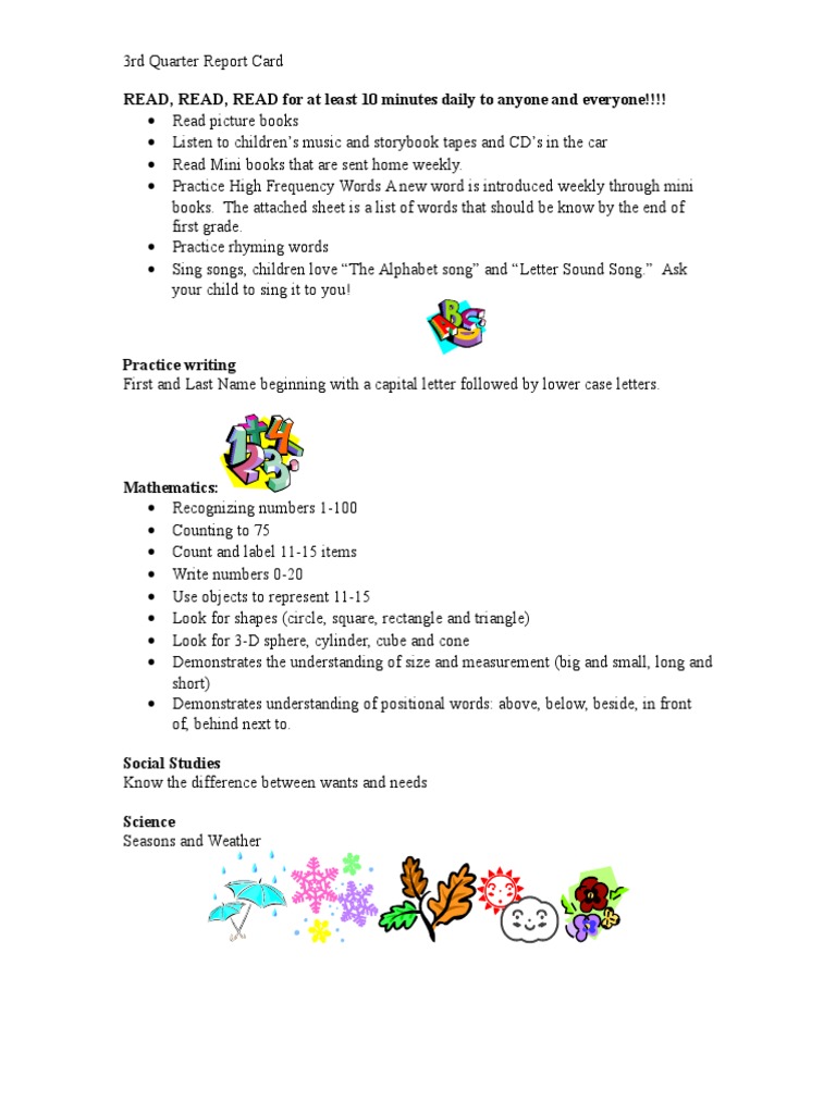 3rd Quarter Web | PDF | Language Arts & Discipline