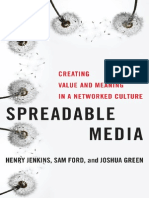 Henry Jenkins, Sam Ford, Joshua Green-Spreadable Media - Creating Value and Meaning in A Networked Culture-New York University Press (2013)