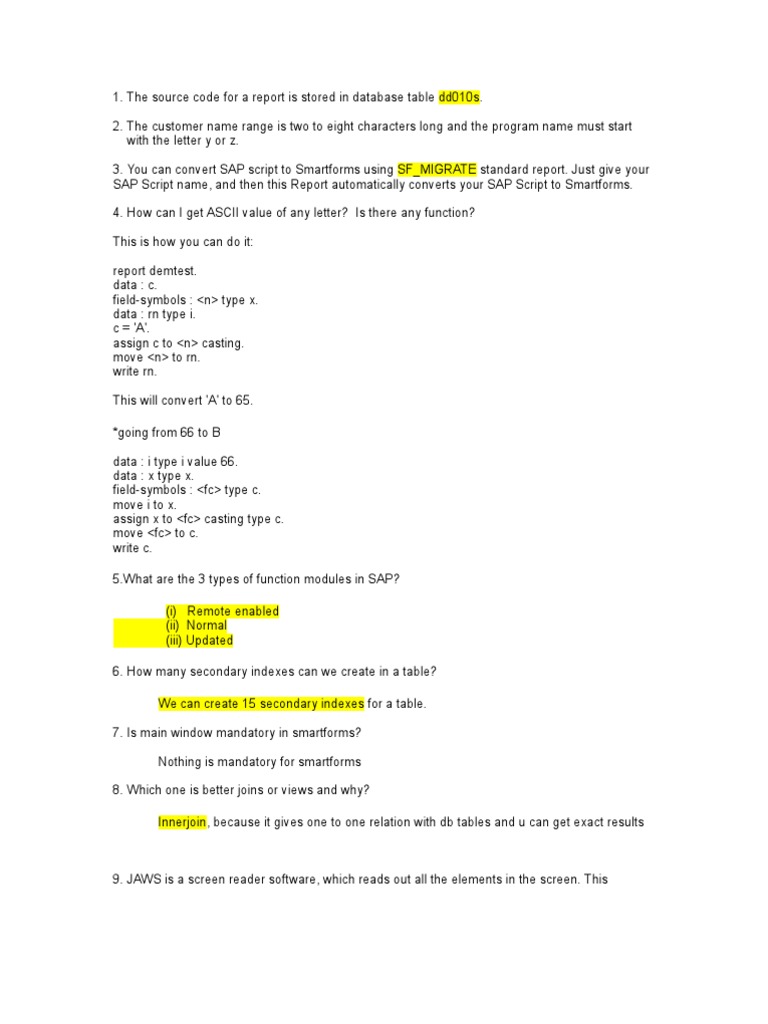 The Source Code For A Report | PDF