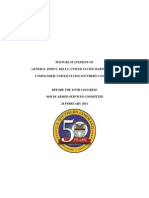 2014 Southcom Posture Statement Hasc Final PDF