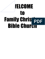 Welcome To Family Christian Bible Church