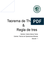 Teorema de Thales y Regla de Tres