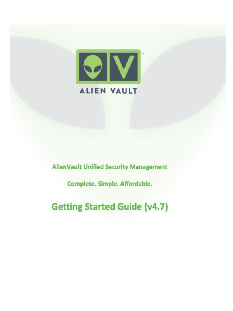 AlienVault Getting Started Guide v47 | PDF | Command Line Interface ...
