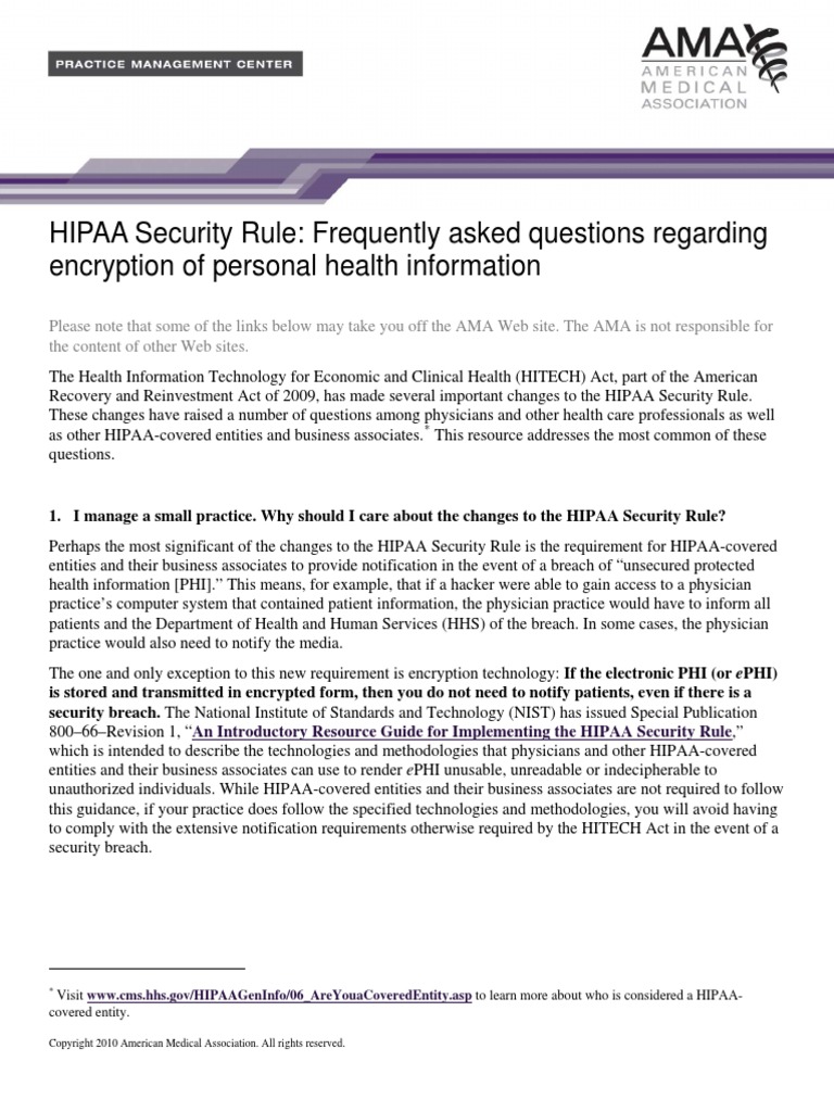 Hipaa Phi Encryption | PDF | Key (Cryptography) | Cryptography
