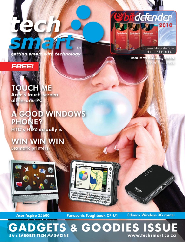 TechSmart 77, February 2010, The Gadgets and Goodies Issue. | Smartphone |  Tablet Computer