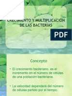 7.- Crecimiento y Multiplicaciã“n de Las Bacterias