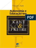 Livro - Autonomia e Educacao Kant e Freire - Vicente Zatti