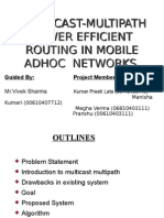 Multicast Multipath Power Efficient Routing