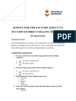 Questionnaire Bản Chính Thức