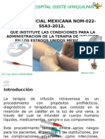 Norma para administración de terapia de infusión intravenosa