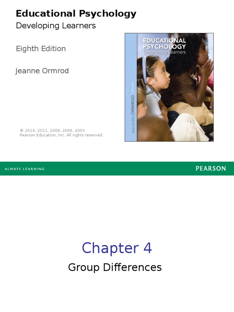 Chapter 4 - Group Differences | PDF | Socioeconomic Status ...