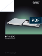 Sony BRS-200 Operation Manual