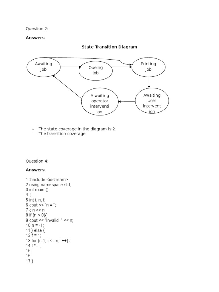 State Transition and Control Flow Diagrams | PDF