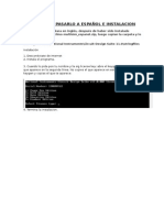 Tutorial Pasarlo A Español e Instalacion