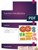 Fraction Vocabulary