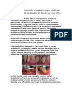 Influienta tratamentului endodontic