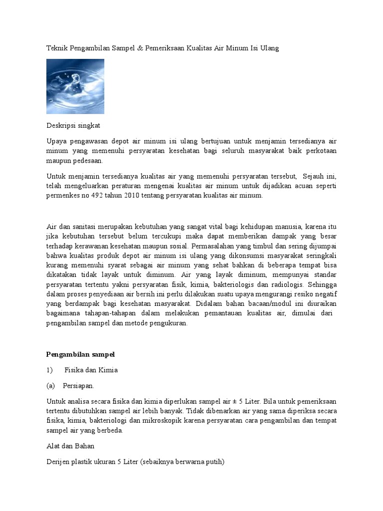 Teknik Pengambilan Sampel