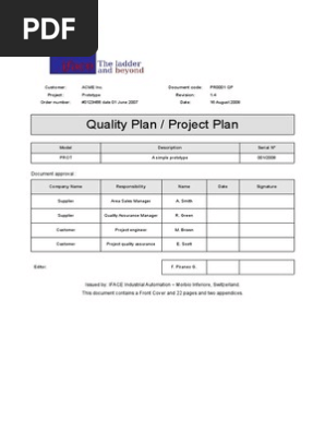 Quality Plan