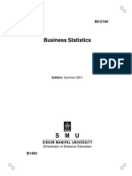 BCC104 Business Statistics
