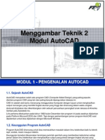 Modul AutoCAD - Menggambar Teknik 2 - 1st (Rev 060314) PDF