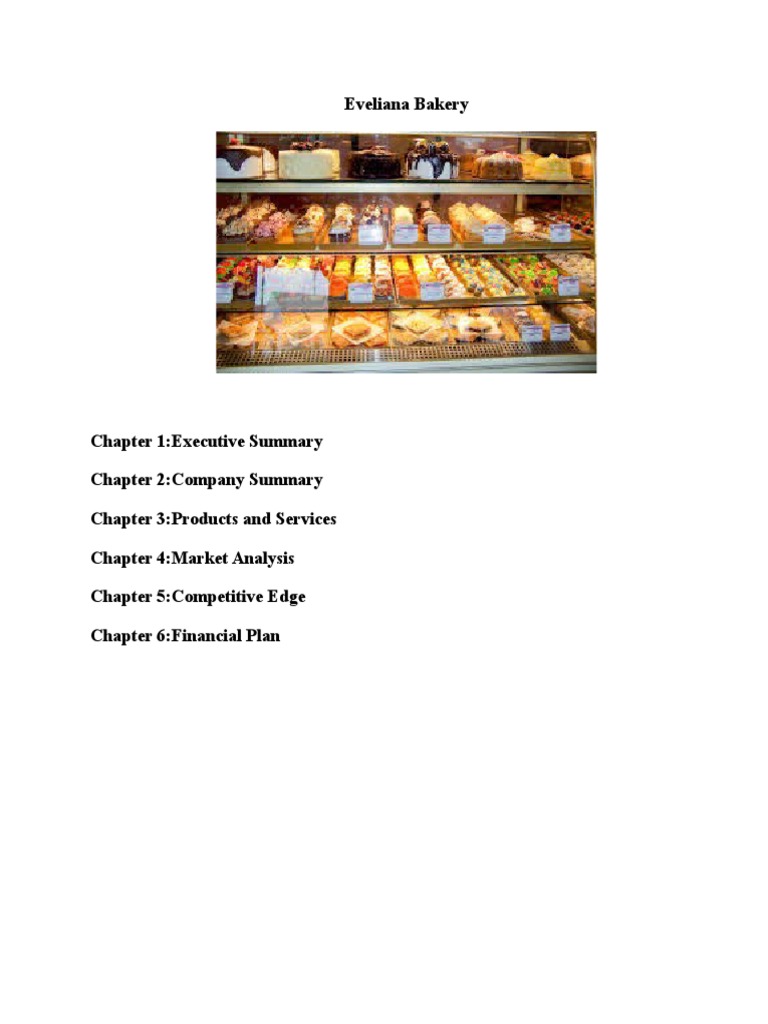 Dessert Bakery Business Plan 1 PDF Balance Sheet Expense
