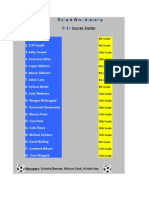 Soccer Roster