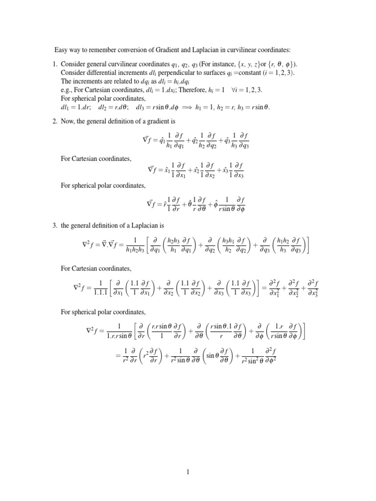 Gradient Laplacian | PDF