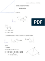 Problemas Sistema de Vectores - Solucao