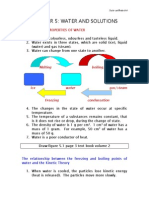 F2 Science Chapter 5 Water and Solutions Doc