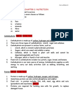 F2 Science Chapter 2 Nutrition Doc