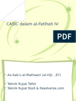 CASIC Dalam Al-Fatihah IV