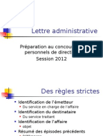 Lettre Administrative