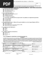 Pruebas de Admisión Octavo Grado