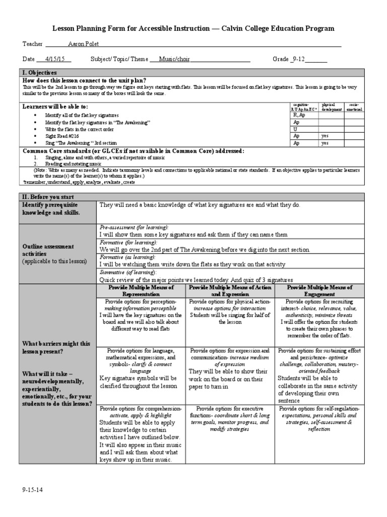 Lesson Plan 3 | PDF | Lesson Plan | Quality Of Life