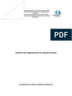 Relatório Sobre Implementação Do Algoritmo Kruskal Usando Conjuntos